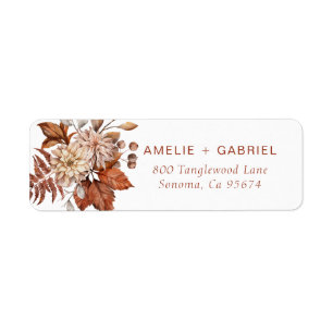 Boho Autumn Blume Foliage Couple