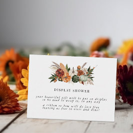 Boho Autumn | Brautparty-Display-Dusche Begleitkarte
