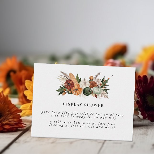 Boho Autumn | Brautparty-Display-Dusche Begleitkarte (Von Creator hochgeladen)