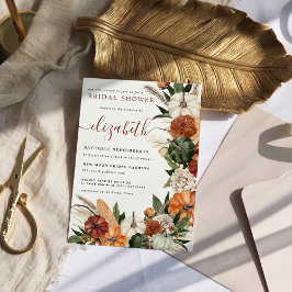 Boho Autumn Brautparty Einladung