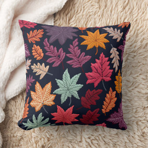 Boho Autumn Leaves Kissen