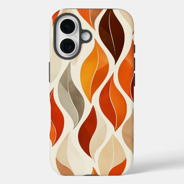 Boho Autumn Leaves TelefonCase Case-Mate iPhone Hülle (Rückseite)