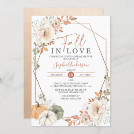 Boho Autumn Pumpkin Fall in Liebe Brautparty Inv Einladung