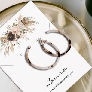 Boho Autumn Pumpkin Study Earring Visitenkarte