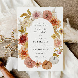 Boho Autumn Wedding Einladung