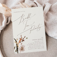 Boho Autumn Wildblume | Beige Bridal Tee Party