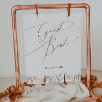 Boho Autumn Wildblume | Gast Book Sign