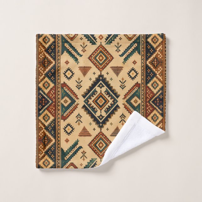 Boho Aztec-Stammesmuster-Küchenschürze | Rustikal  Waschlappen (Waschlappen)