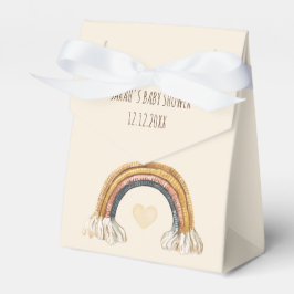 Boho Baby Beige Watercolor Rainbow Fevor Box Geschenkschachtel