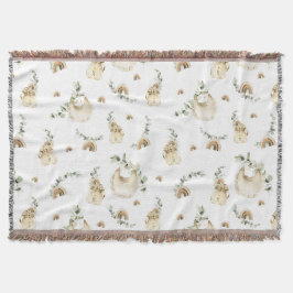 Boho Baby Bibs Rainbows Botanisches Vegetationsmus Decke