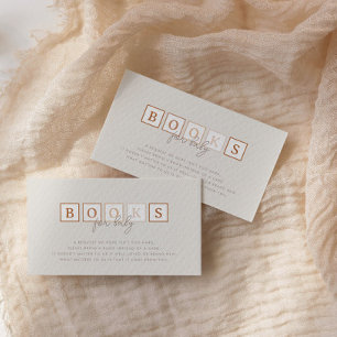 Boho Baby Blocks Terracotta Bücher für Baby Begleitkarte