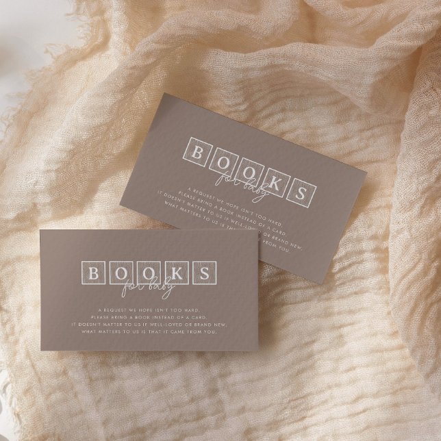 Boho Baby blockt neutrale Bücher für Baby Begleitkarte (Von Creator hochgeladen)