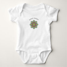 Boho Baby Blume Mandala One Piece Bodysuit