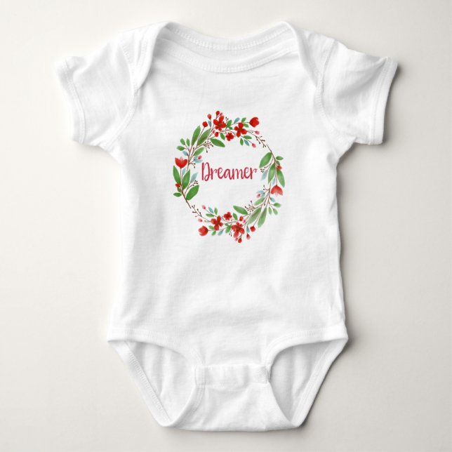 Boho Baby Bodysuit Niedlich Bohemisches Baby Gesch Baby Strampler (Vorderseite)