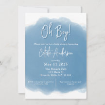 Boho Baby Boy Shower Einladung
