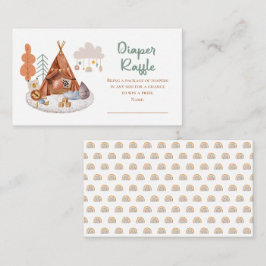 Boho Baby Boy Teepee and Toys Dusche Windelwanne Begleitkarte