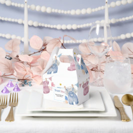 Boho Baby Clotheline Gender Reveal Geschenkschachtel