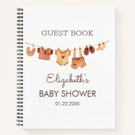 Boho Baby Clothes Baby Showbook Notizbuch