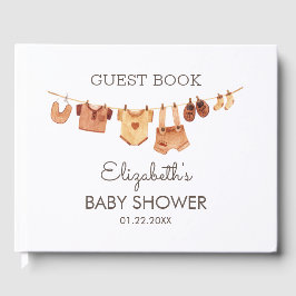 Boho Baby Clothes Babydusche Gästebuch