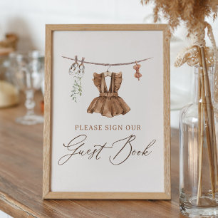 Boho Baby Clothes Girl Baby Shooting Guest Book Si Poster