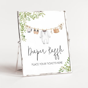 Boho Baby Clothes Kinderdusche Windelwanne Poster