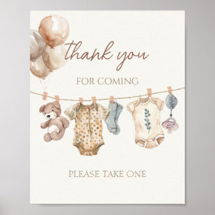 Boho Baby Clothes Vielen Dank für Ihr Kommen Poster