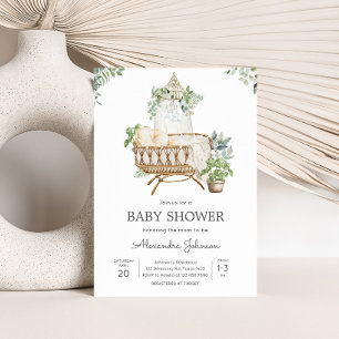 Boho Baby Crib Baby Dusche Einladung