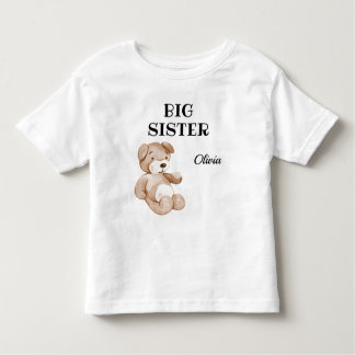 Boho Baby Dusche Niedlich Big Sister 2T bis 5-6T Kleinkind T-shirt