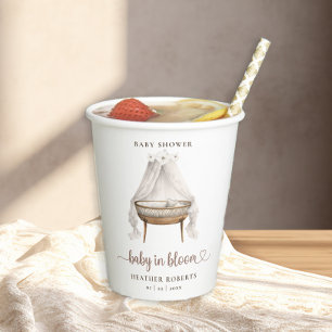 Boho Baby Duwer Cups Neutral-Bläserglas Pappbecher