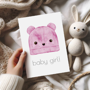 Boho Baby Girl Glückwunschkarte Karte