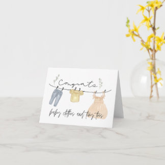 Boho Baby Gratullard Karte