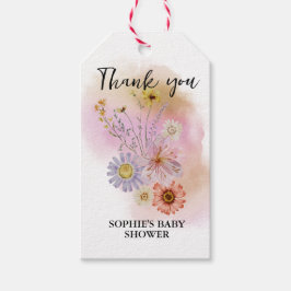 Boho Baby in Bloom Baby Dusche Geschenkanhänger