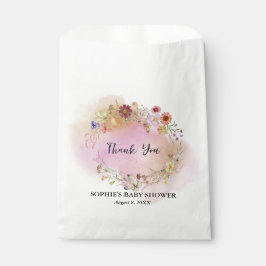 Boho Baby in Bloom Baby Dusche Geschenktütchen