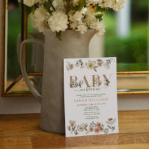 Boho Baby in Bloom Baby Girl Shower