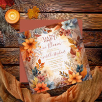 Boho Baby in Bloom Herbst-Blumenrahmen Baby Shower