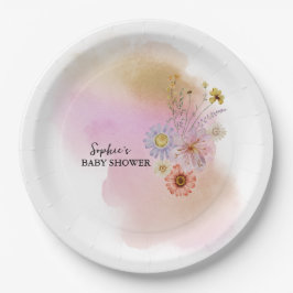 Boho Baby in Bloom Pappteller