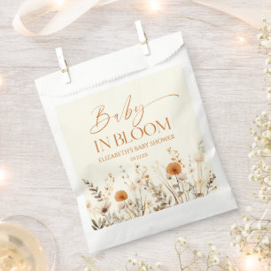 Boho Baby in Bloom Wildblume Babydusche Geschenktütchen