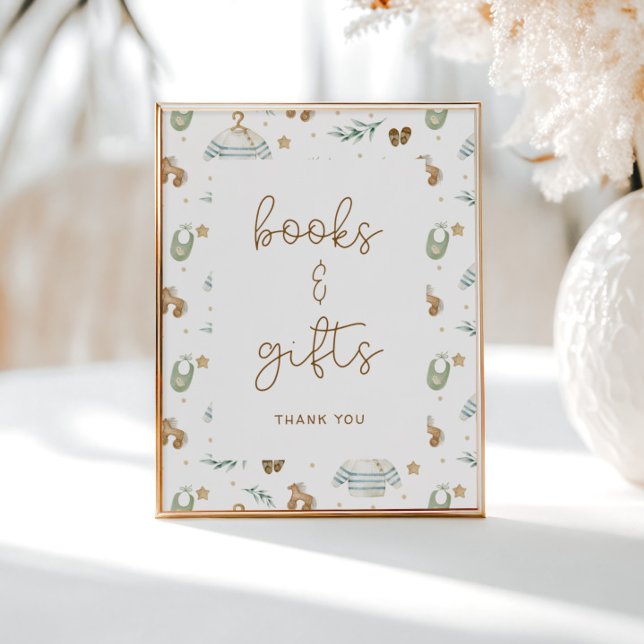 Boho Baby Pattern Kinderdusche Bücher Geschenke Poster (Von Creator hochgeladen)