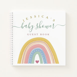 Boho Baby Rainbow Baby Showbook Notizbuch