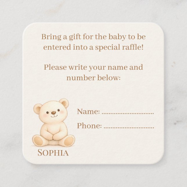Boho Baby Shower  Begleitkarte (Vorderseite)