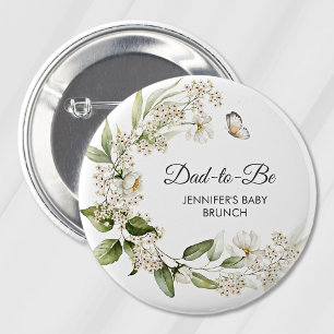 Boho-Baby-Shower/Brunch für werdende Väter mit wei Button