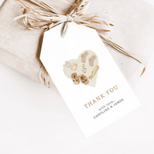 Boho-Baby-Shower-Dankeschön Geschenkanhänger