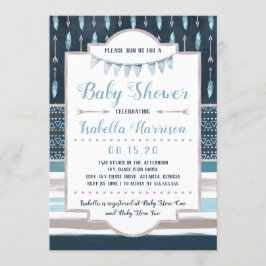 Boho Baby Shower Einladung