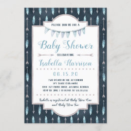 Boho Baby Shower Einladung