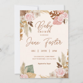 Boho Baby Shower Einladung