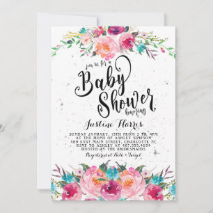 Boho Baby Shower Einladung
