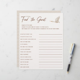 Boho Baby Shower findet das Game