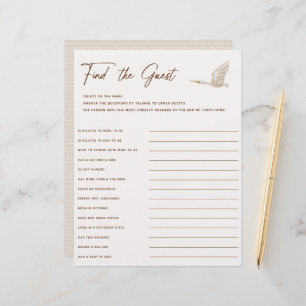 Boho Baby Shower findet das Game