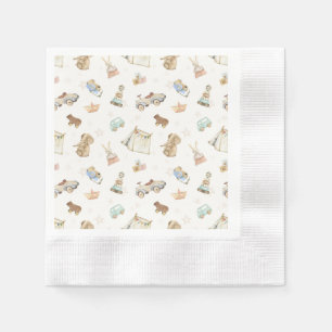 Boho Baby Shower Vintag Tower Coined Serviette