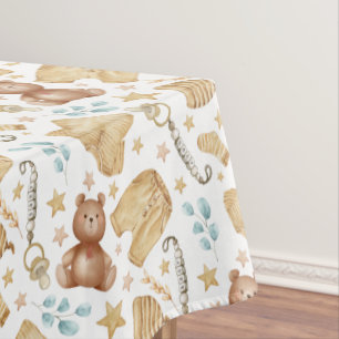 Boho Baby Showtablette - Kleidung & Teddy Bear Tischdecke
